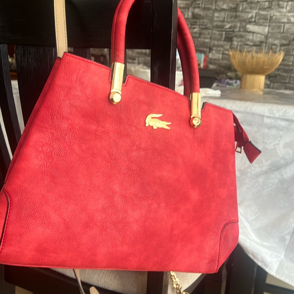 Red Lacoste Bag